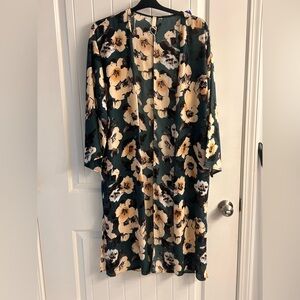 PinkBlush Floral Kimono Cardigan – Women’s Small